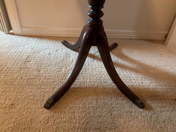 Vintage Weiman Mahogany 2 Tier Side Table Typical Queen Anne or Chippendale Style - Image 8