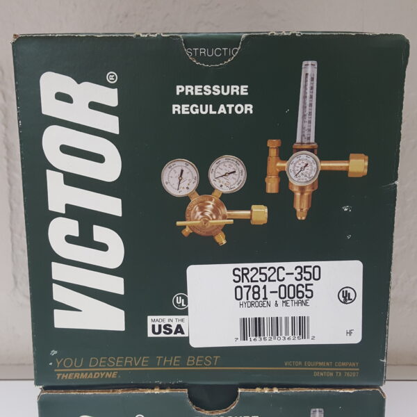 Victor Regulators SR 252c 350 Hydrogen & SR 250c 540 Oxygen & Little Torch w/Stand - Image 7