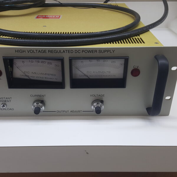 Gamma High Voltage Regulated DC Power Supply RR30-33R w Output Adjust, Cables & Manual - Image 3